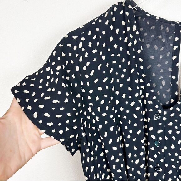 Rails One Piece Jumpsuit Dotted Jumper Black Medium - Picture 7 of 7